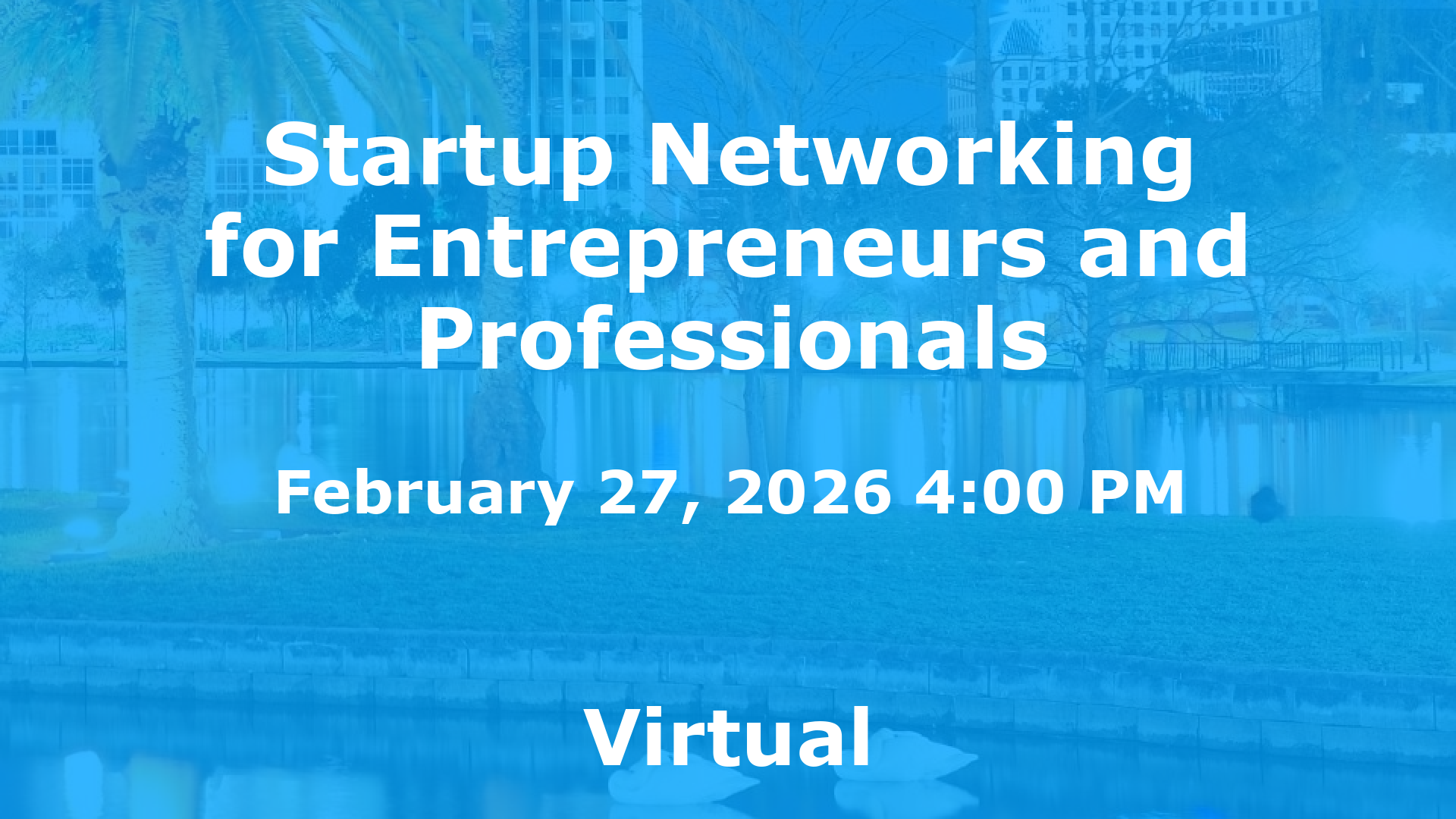 Startup Networking for Entrepreneurs and Professionals event image